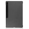 Samsung Galaxy Tab S10 Ultra Tri-Fold Sarjan Smart Lompakkokotelo - Harmaa