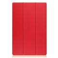 Samsung Galaxy Tab S10 Ultra Tri-Fold Sarjan Smart Lompakkokotelo - Punainen