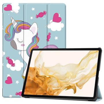 Samsung Galaxy Tab S10+ Tri-Fold Sarjan Smart Lompakkokotelo - Yksisarvinen