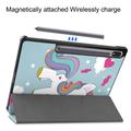 Samsung Galaxy Tab S10+ Tri-Fold Sarjan Smart Lompakkokotelo - Yksisarvinen