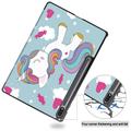 Samsung Galaxy Tab S10+ Tri-Fold Sarjan Smart Lompakkokotelo - Yksisarvinen