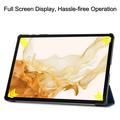 Samsung Galaxy Tab S10+ Tri-Fold Sarjan Smart Lompakkokotelo - Sininen