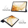 Samsung Galaxy Tab S10+ Tri-Fold Sarjan Smart Lompakkokotelo - Sininen