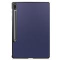 Samsung Galaxy Tab S10+ Tri-Fold Sarjan Smart Lompakkokotelo - Sininen