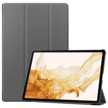 Samsung Galaxy Tab S10+ Tri-Fold Sarjan Smart Lompakkokotelo - Harmaa