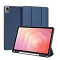 Samsung Galaxy Tab S11 Dux Ducis Domo Tri-Fold Smart Lompakkokotelo - Sininen