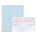 Samsung Galaxy Tab S11 Ultra Bluetooth -näppäimistökotelo, jossa on kosketuslevy - vauvan sininen