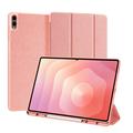 Samsung Galaxy Tab S11 Ultra Dux Ducis Domo Tri-Fold Smart Lompakkokotelo - Pinkki