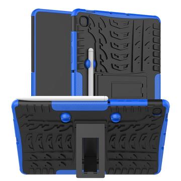 Samsung Galaxy Tab S6 Lite 2020/2022/2024 Liukumaton Hybridikotelo Jalustalla - Sininen / Musta