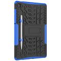 Samsung Galaxy Tab S6 Lite 2020/2022/2024 Liukumaton Hybridikotelo Jalustalla - Sininen / Musta