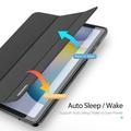 Samsung Galaxy Tab S6 Lite/S6 Lite (2022) Dux Ducis Domo Tri-Fold Smart Lompakkokotelo - Musta