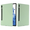 Samsung Galaxy Tab S8/S7 Liquid Silicone Suojakuori (Avoin pakkaus - Erinomainen) - Vihreä