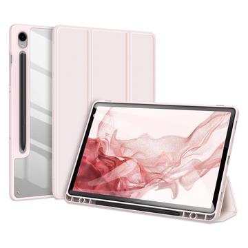 Samsung Galaxy Tab S9 Dux Ducis Toby Tri-Fold Älykäs Lompakkokotelo - Vaaleanpunainen