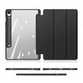 Samsung Galaxy Tab S9 FE Dux Ducis Toby Tri-Fold Älykäs Lompakkokotelo - Musta