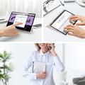 Samsung Galaxy Tab S9 FE+ Dux Ducis Toby Tri-Fold Älykäs Lompakkokotelo - Vaaleanpunainen