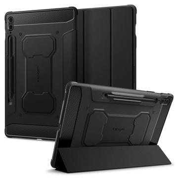 Samsung Galaxy Tab S9 FE+ Spigen Rugged Armor Pro Suojakotelo - Musta