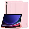 Samsung Galaxy Tab S9/S9 FE/S10 FE/S10 Lite Tech-Protect SmartCase Pen Tri-Fold Folio kotelo - Pinkki