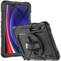 Samsung Galaxy Tab S9/S9 FE/S10 FE/S10 Lite Tech-Protect Solid360 -hybridikotelo ja hihna - musta