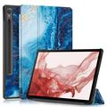 Samsung Galaxy Tab S9 Tri-Fold Sarjan Smart Läppäkotelo - Meren Aalto