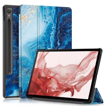 Samsung Galaxy Tab S9 Tri-Fold Sarjan Smart Läppäkotelo - Meren Aalto