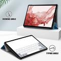 Samsung Galaxy Tab S9 Tri-Fold Sarjan Smart Läppäkotelo - Meren Aalto