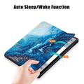 Samsung Galaxy Tab S9 Tri-Fold Sarjan Smart Läppäkotelo - Meren Aalto