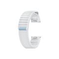 Samsung Galaxy Watch 4/4 Classic/5/5 Pro/6/6/6 Classic/7/FE Kangasranneke - M/L - Valkoinen / Sininen