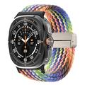 Samsung Galaxy Watch Ultra Dux Ducis Mixture Pro Nylon punottu hihna - 47mm - Sateenkaari