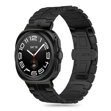 Samsung Galaxy Watch Ultra Tech-Protect Ruostumattomasta teräksestä valmistettu nauhahihna - 47mm - Musta
