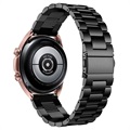 Samsung Galaxy Watch3 Ruostumaton Teräshihna - 41mm - Musta