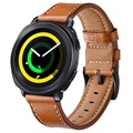 Samsung Galaxy Watch4/Watch4 Classic/Watch5/Watch6 Nahkaranneke - Ruskea