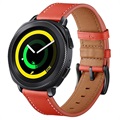 Samsung Galaxy Watch4/Watch4 Classic/Watch5/Watch6 Nahkaranneke - 20mm - Punainen
