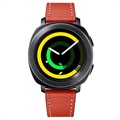 Samsung Galaxy Watch4/Watch4 Classic/Watch5/Watch6 Nahkaranneke - 20mm - Punainen