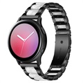 Samsung Galaxy Watch4/Watch4 Classic Ruostumaton Teräsranneke - Helmenharmaa / Musta