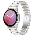Samsung Galaxy Watch4/Watch4 Classic Ruostumaton Teräsranneke - Helmenvalkea / Hopea