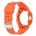 Samsung Galaxy Watch4 TPU Hiha ja Suojakuori - 44mm - Oranssi