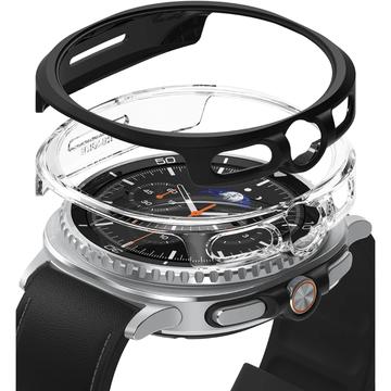 Samsung Galaxy Watch8 Classic Ringke Slim Suojakuori - 46mm - 2 Kpl. - Kirkas & Musta