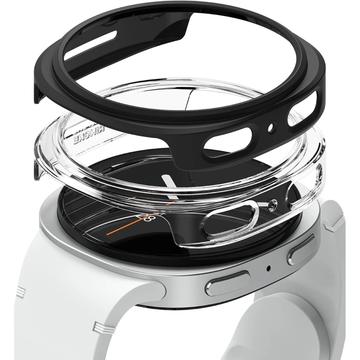 Samsung Galaxy Watch8 Ringke Slim Suojakuori - 44mm - 2 Kpl. - Kirkas & Musta