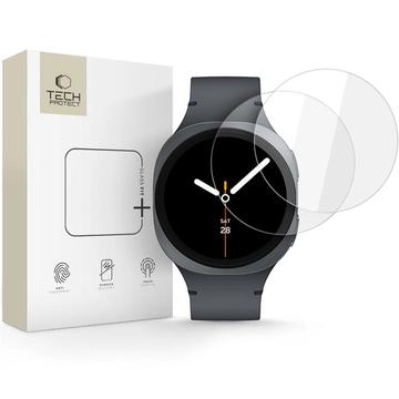 Samsung Galaxy Watch8 Tech-Protect Glass Fit+ Panssarilasi - 44mm - 2 kpl. - Kirkas