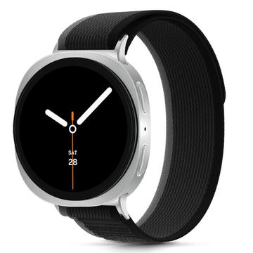 Samsung Galaxy Watch8/Watch8 Classic Tech-Protect Nylon Ranneke - 40/44/46mm - Musta