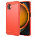 Samsung Galaxy XCover7 Pro Harjattu TPU Suojakuori - Hiilikuitu