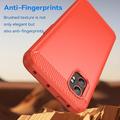 Samsung Galaxy XCover7 Pro Harjattu TPU Suojakuori - Hiilikuitu
