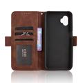 Samsung Galaxy XCover7 Pro -kortinhaltijan lompakkokotelo - ruskea