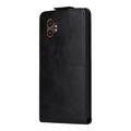 Samsung Galaxy XCover7 Pro Pystysuuntainen läppäkotelo jalustalla - musta