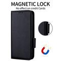 Samsung Galaxy XCover7 Pro Lompakkokotelo Magneettisella Sulkijalla - musta