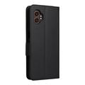 Samsung Galaxy XCover7 Pro Lompakkokotelo Magneettisella Sulkijalla - musta