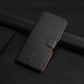Samsung Galaxy XCover7 Pro Nahkainen Lompakkokotelo Jalustalla - Musta