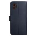 Samsung Galaxy XCover7 Pro Nahkainen Lompakkokotelo Jalustalla
