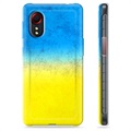 Samsung Galaxy Xcover 5 TPU Kotelo Ukrainan Lippu - Kaksisävyinen