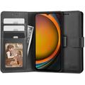 Samsung Galaxy Xcover7 Tech-Protect lompakkokotelo magneetilla ja jalustalla - Musta